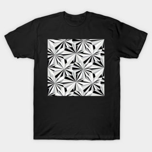 Retro Abstract Black and White Geometry T-Shirt